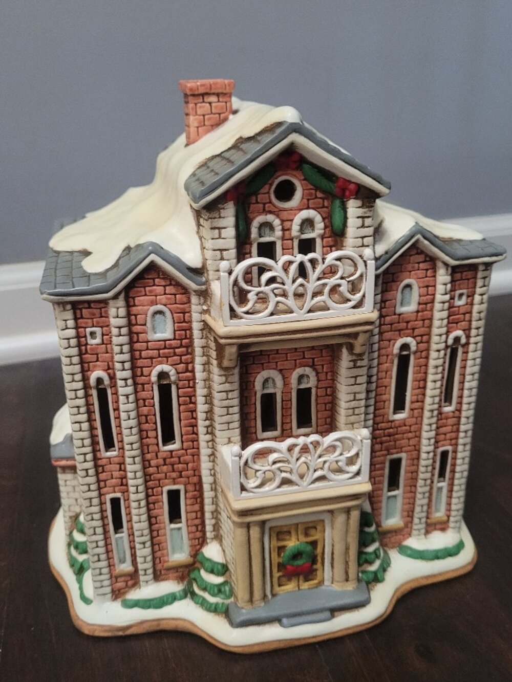 Baron House Lefton Colonial Village House Vintage Christmas Decoration